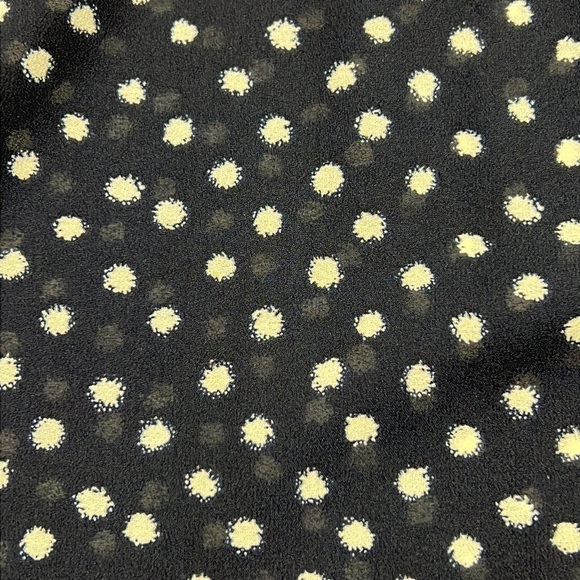 Aqua blue beige polka dot sleeveless tank top - Picture 3 of 7